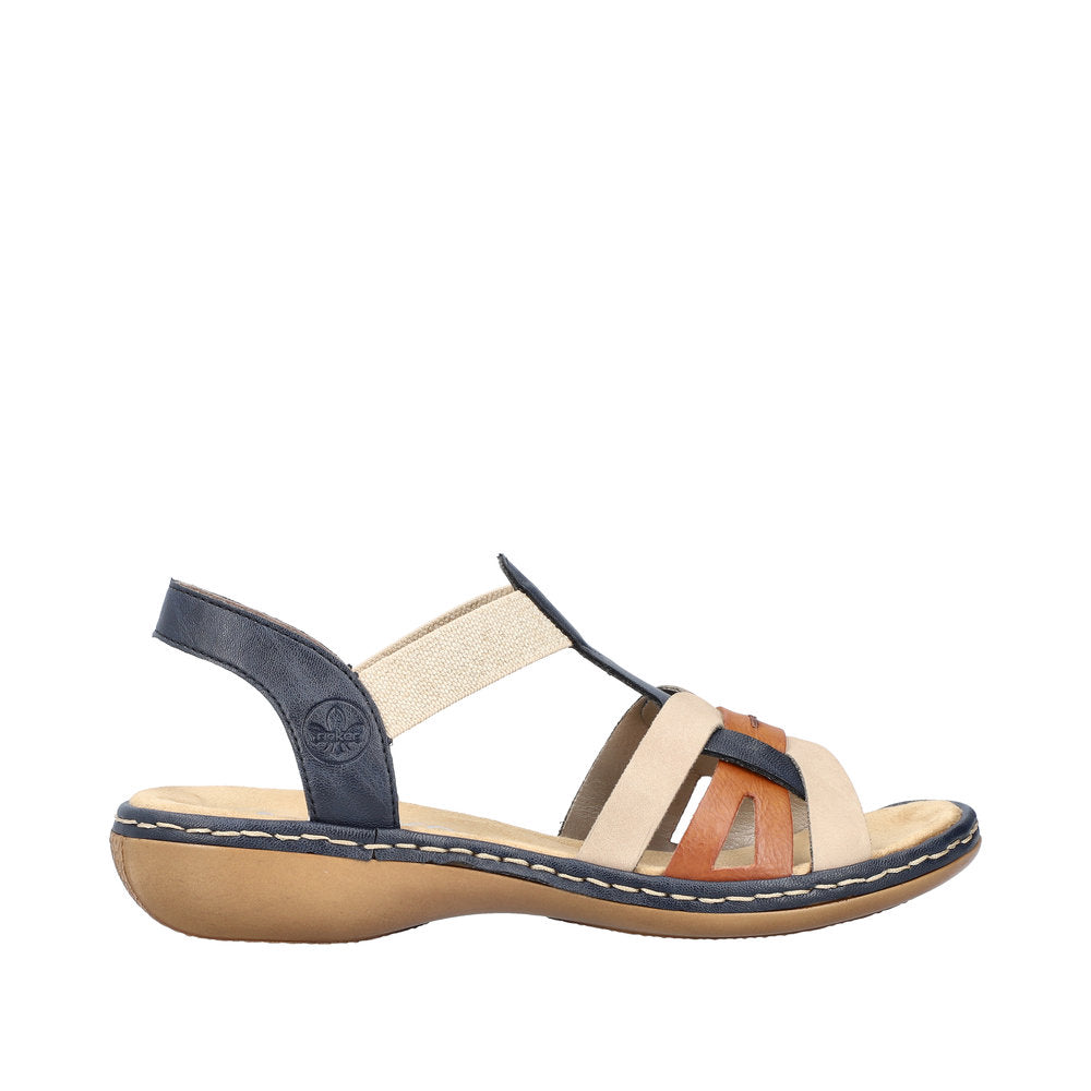 Rieker 65918-90 Pacific/Cayenne/Nude Sandals