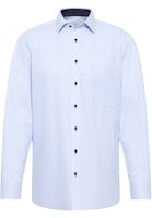 Eterna 8992 12 E15P Light Blue And White Stripe Comfort Fit Shirt