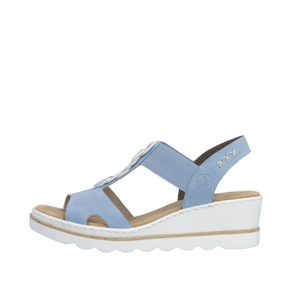 Rieker 67498-10 Aqua Blue Sandals