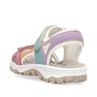 Rieker 68866-92 Lipstick/Apricot/Mint Turquoise/Pale Purple/Pure White Sandals