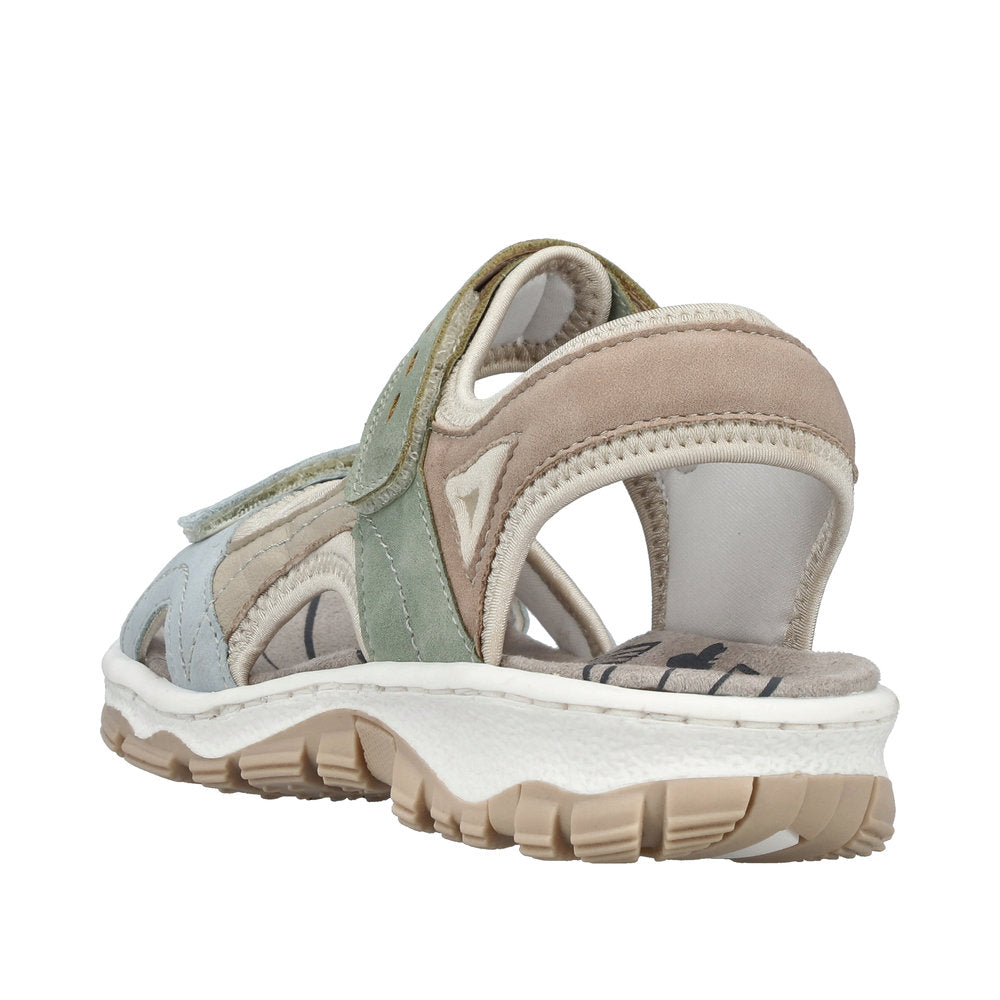 Rieker 68866-94 Blue / Cream / Peppermint Sandals