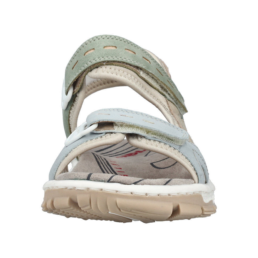 Rieker 68866-94 Blue / Cream / Peppermint Sandals