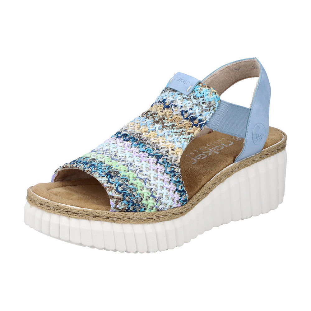 Rieker 69172-91 Multi Blue/Aqua Sandals