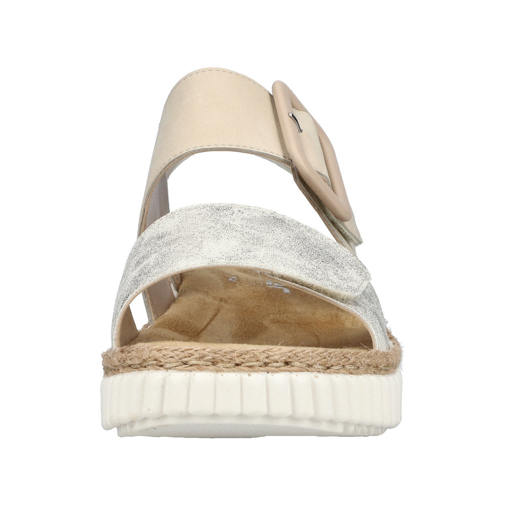 Rieker 69260-60 Beige Gold/White Sandals