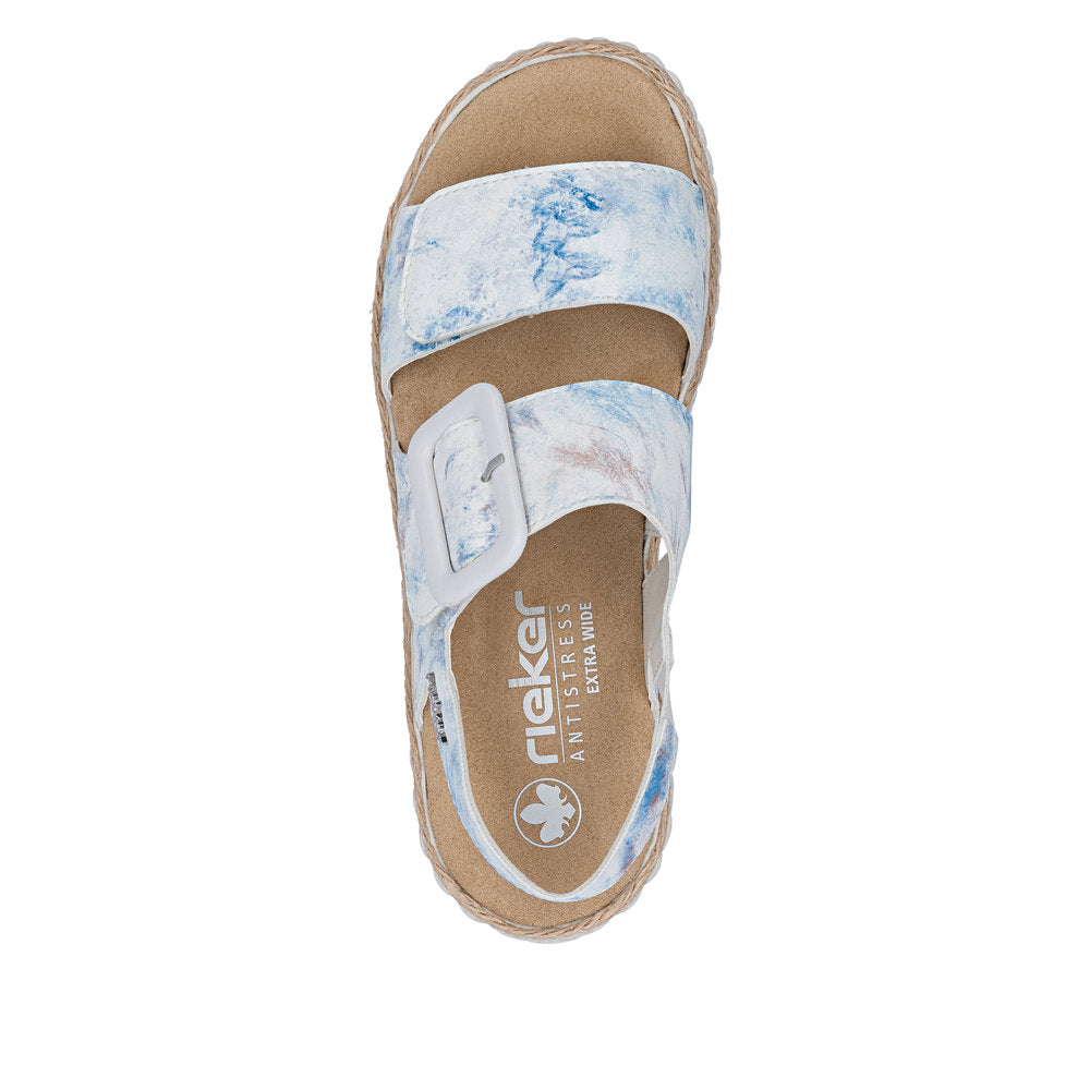 Rieker 69260-90 Blue Sandals