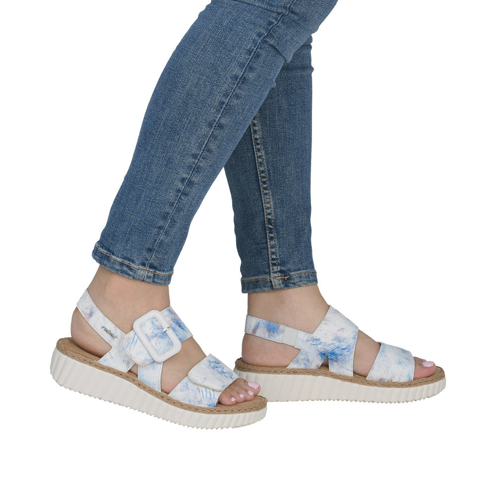 Rieker 69260-90 Blue Sandals