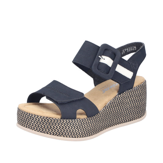 Rieker 69450-14 Pacific Blue Sandals