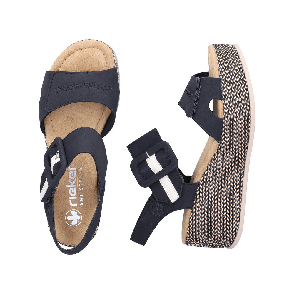 Rieker 69450-14 Pacific Blue Sandals