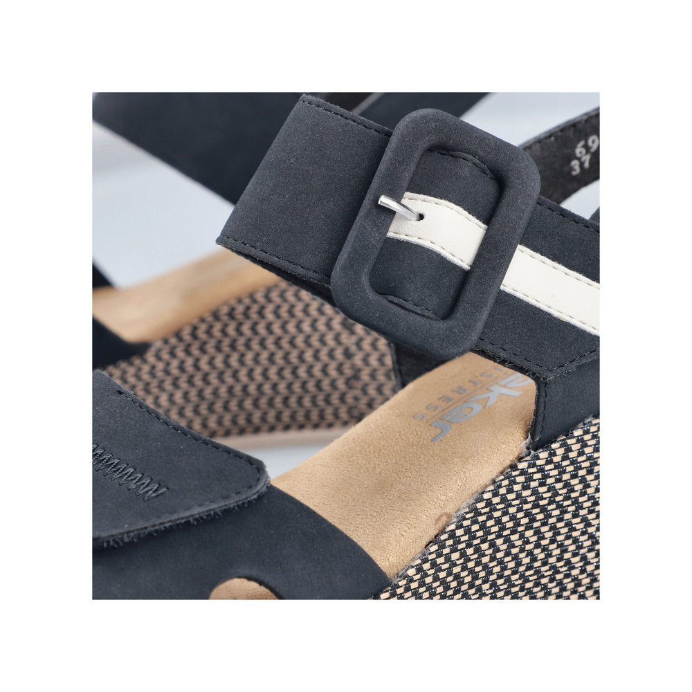 Rieker 69450-14 Pacific Blue Sandals