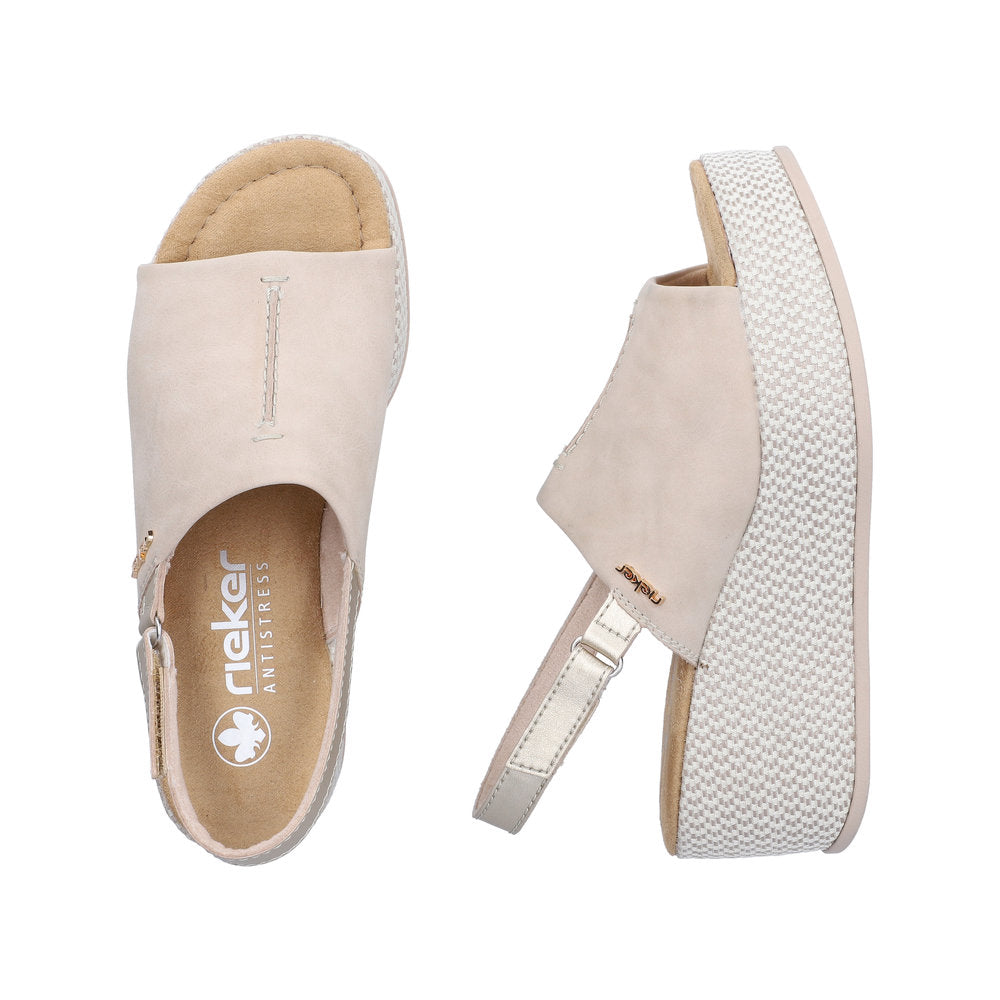 Rieker 69460-62 Ginger / Pale Gold Sandals
