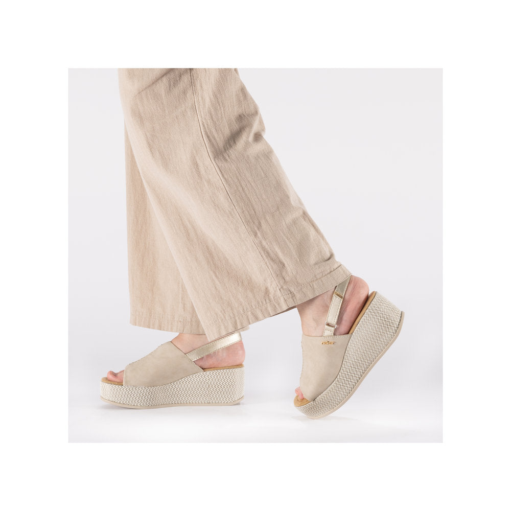 Rieker 69460-62 Ginger / Pale Gold Sandals