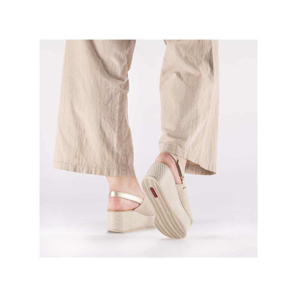 Rieker 69460-62 Ginger / Pale Gold Sandals