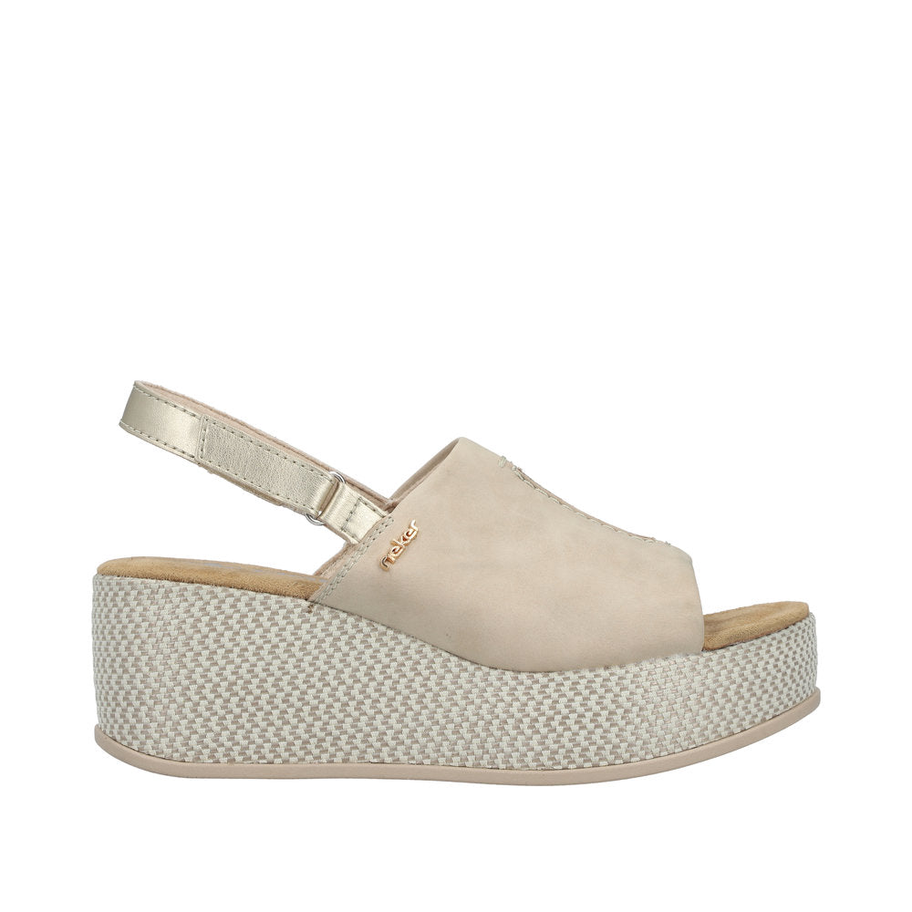 Rieker 69460-62 Ginger / Pale Gold Sandals