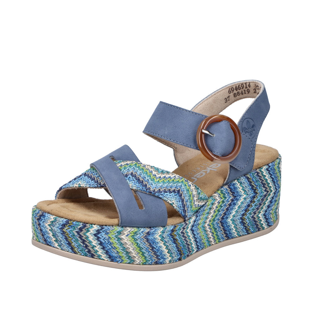 Rieker 69469-14 Indigo Blue Sandals