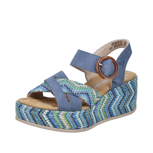 Rieker 69469-14 Indigo Blue Sandals
