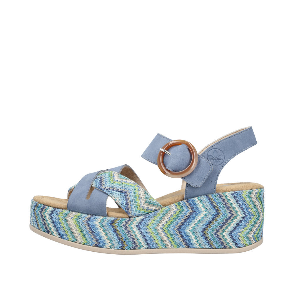 Rieker 69469-14 Indigo Blue Sandals
