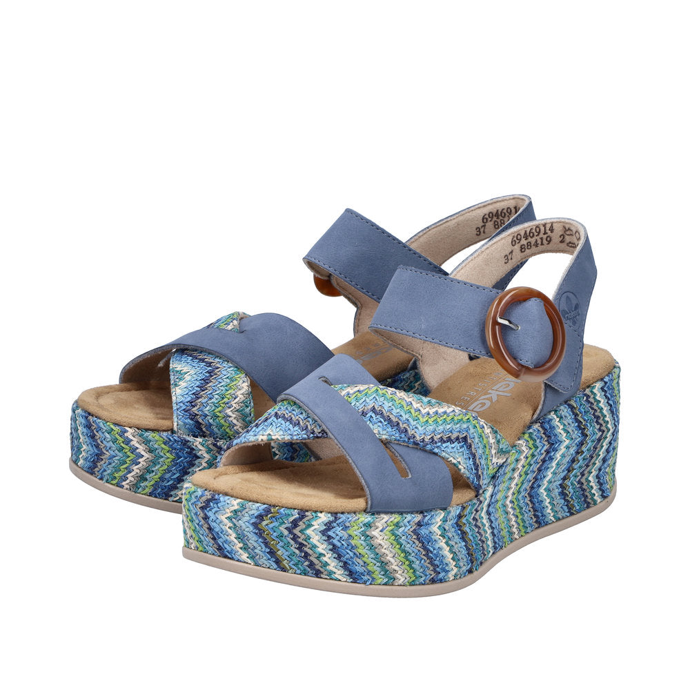Rieker 69469-14 Indigo Blue Sandals