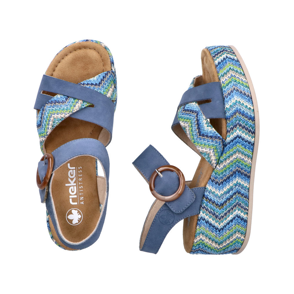Rieker 69469-14 Indigo Blue Sandals