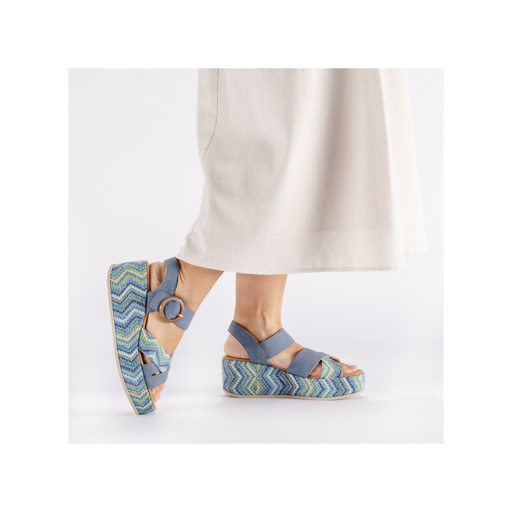Rieker 69469-14 Indigo Blue Sandals