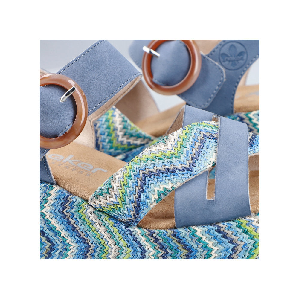 Rieker 69469-14 Indigo Blue Sandals