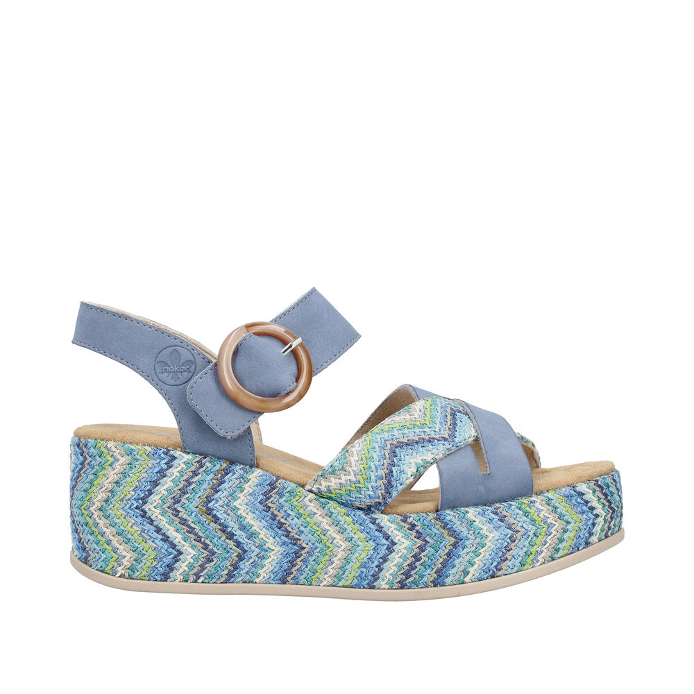 Rieker 69469-14 Indigo Blue Sandals