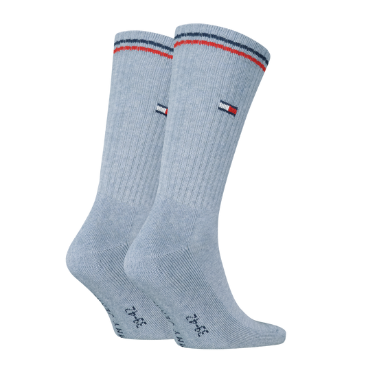 Tommy Hilfiger 701228176 004 Light Blue Melange 2 Pack Socks