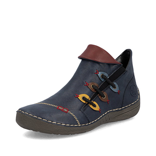 Rieker 72581-14 Blue Mid Height Boots