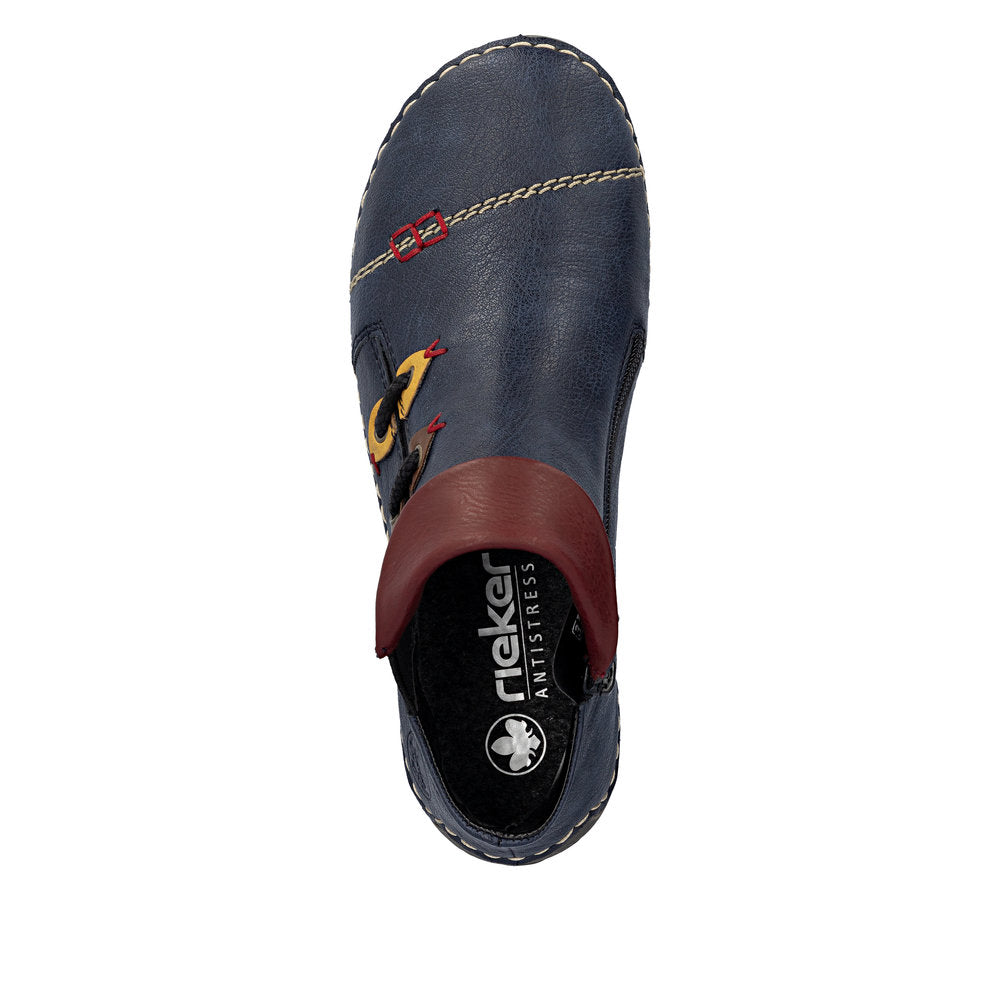 Rieker 72581-14 Blue Mid Height Boots