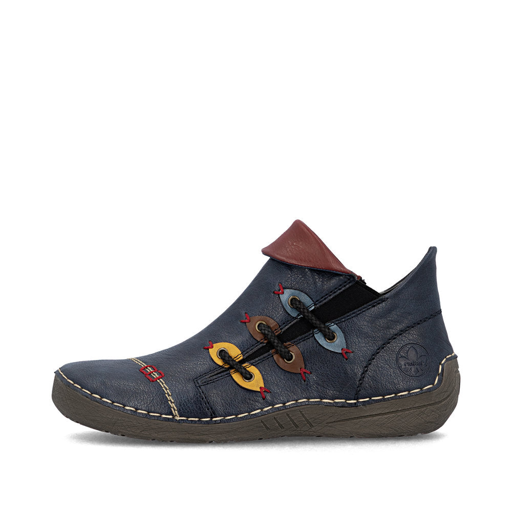 Rieker 72581-14 Blue Mid Height Boots