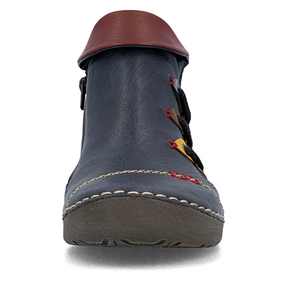 Rieker 72581-14 Blue Mid Height Boots