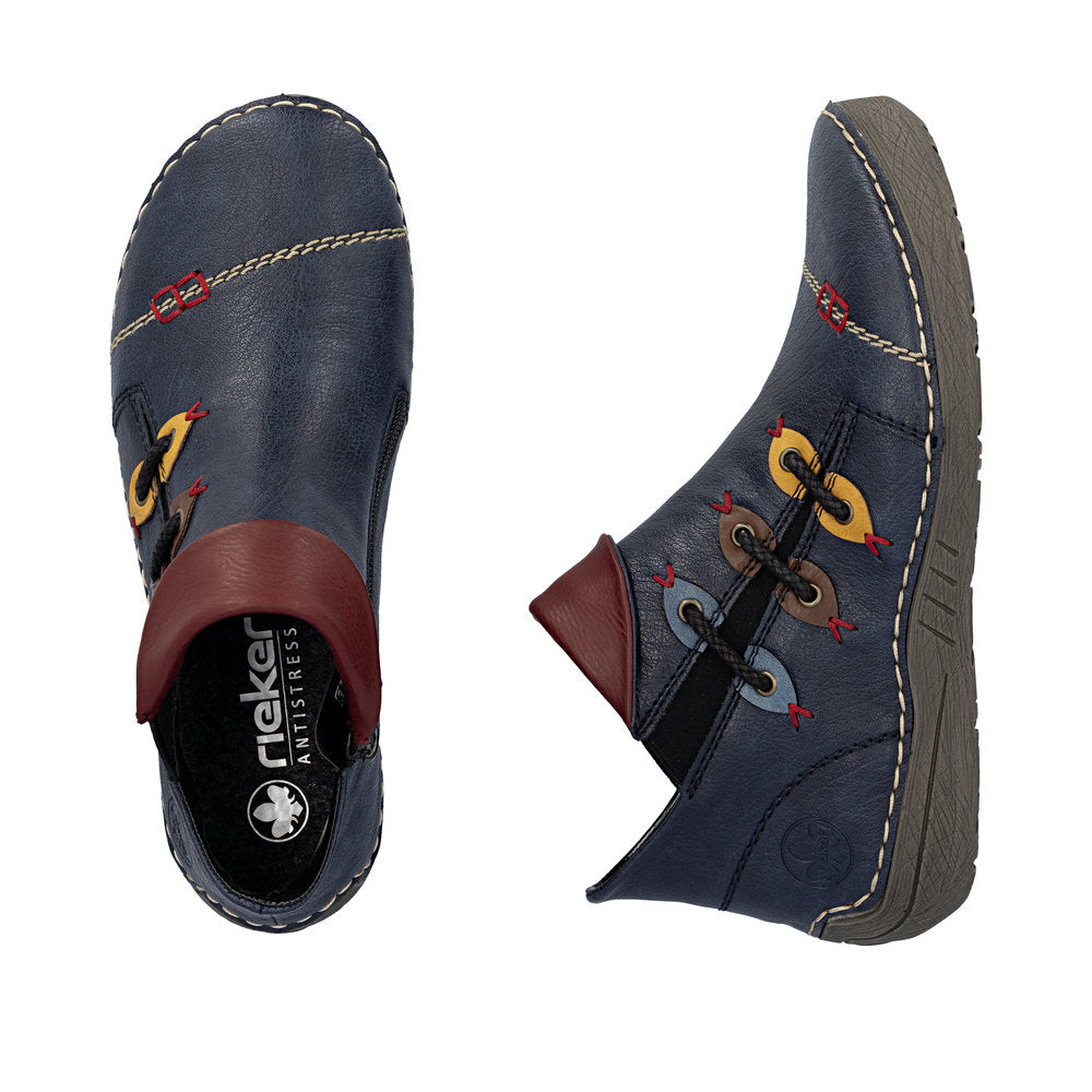 Rieker 72581-14 Blue Mid Height Boots