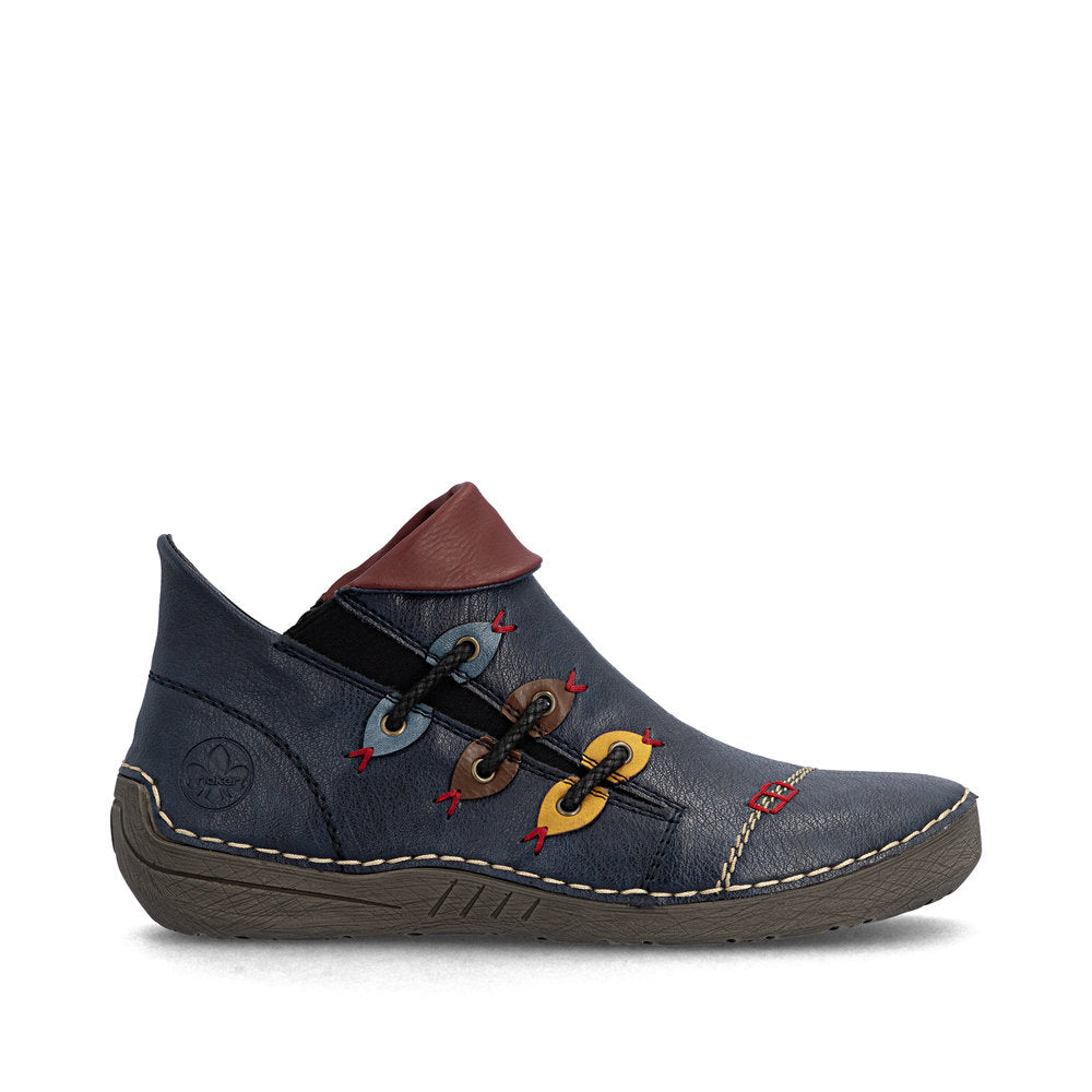 Rieker 72581-14 Blue Mid Height Boots