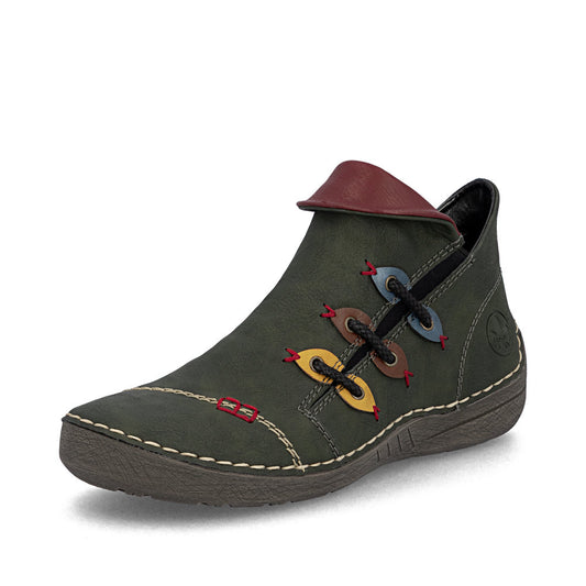 Rieker 72581-54 Green Mid Height Boots