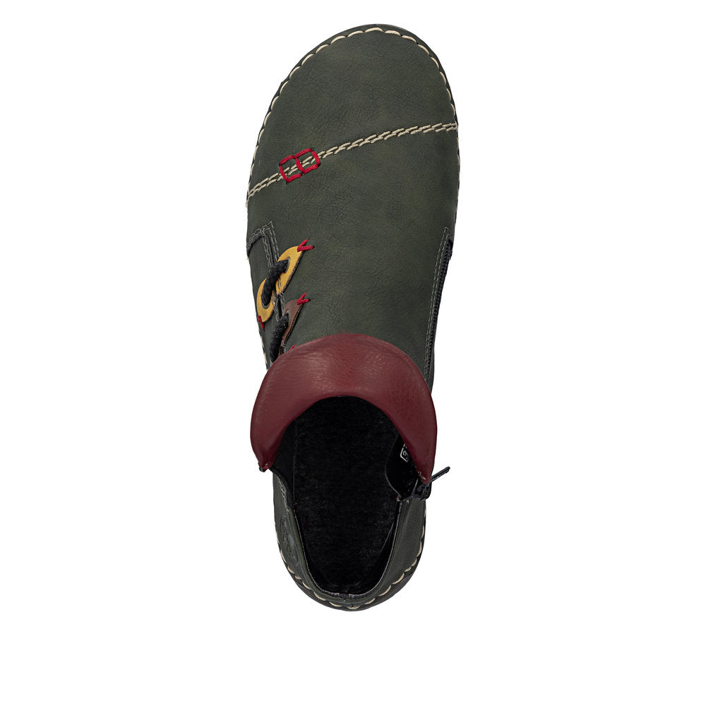 Rieker 72581-54 Green Mid Height Boots