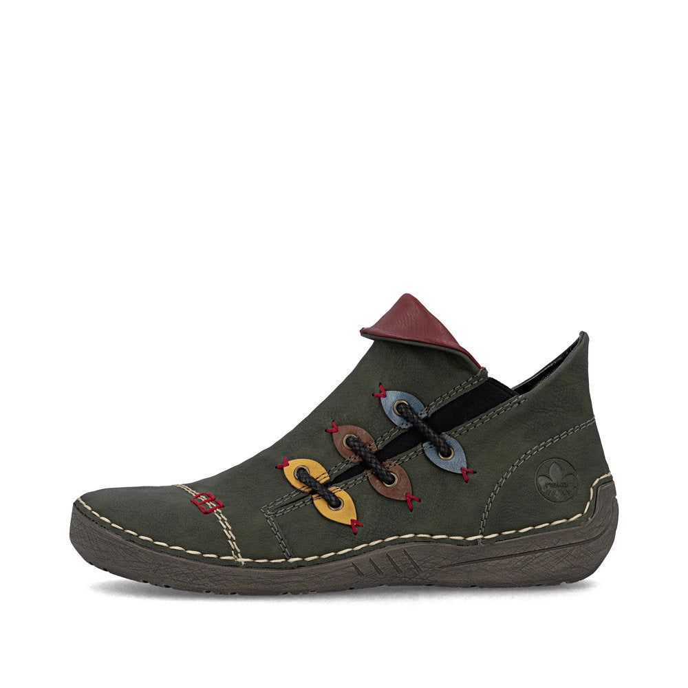 Rieker 72581-54 Green Mid Height Boots