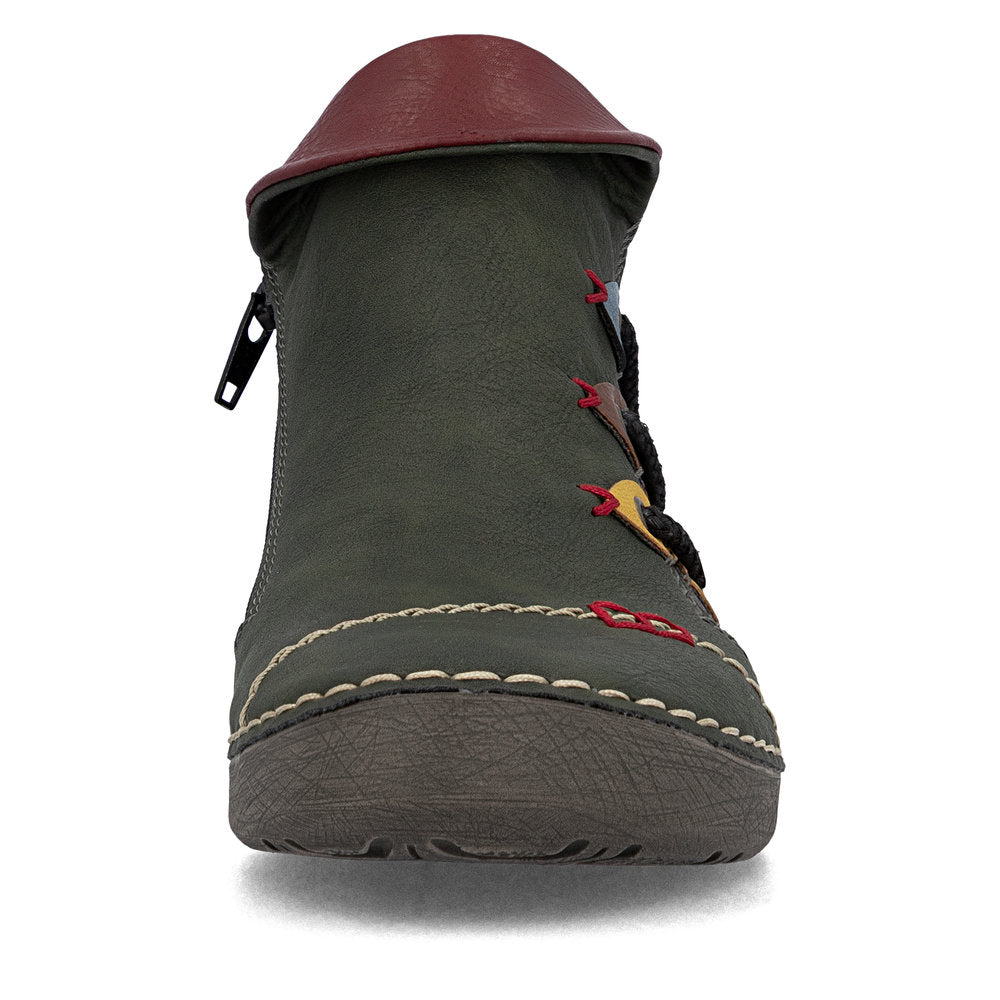 Rieker 72581-54 Green Mid Height Boots