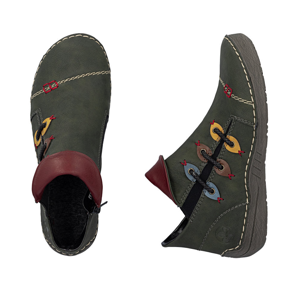 Rieker 72581-54 Green Mid Height Boots