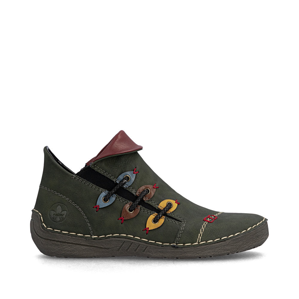 Rieker 72581-54 Green Mid Height Boots