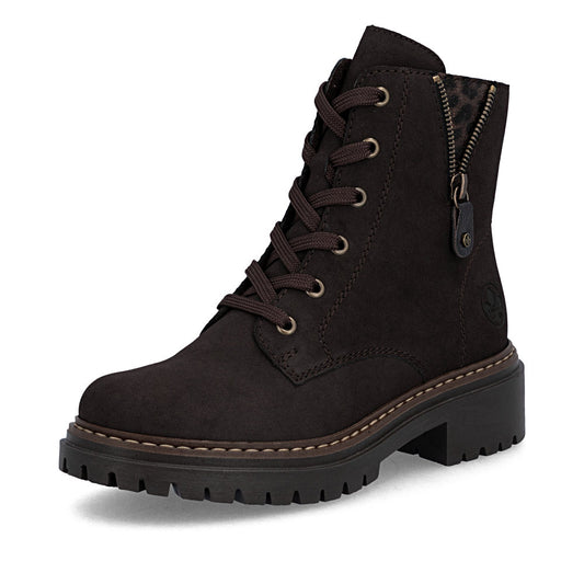 Rieker 72617-25 Brown Mid Height Boots