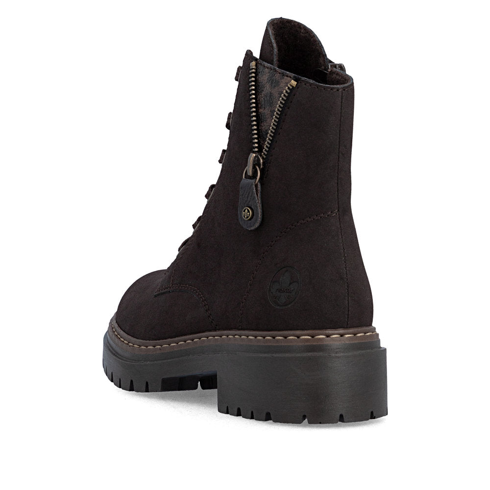 Rieker 72617-25 Brown Mid Height Boots