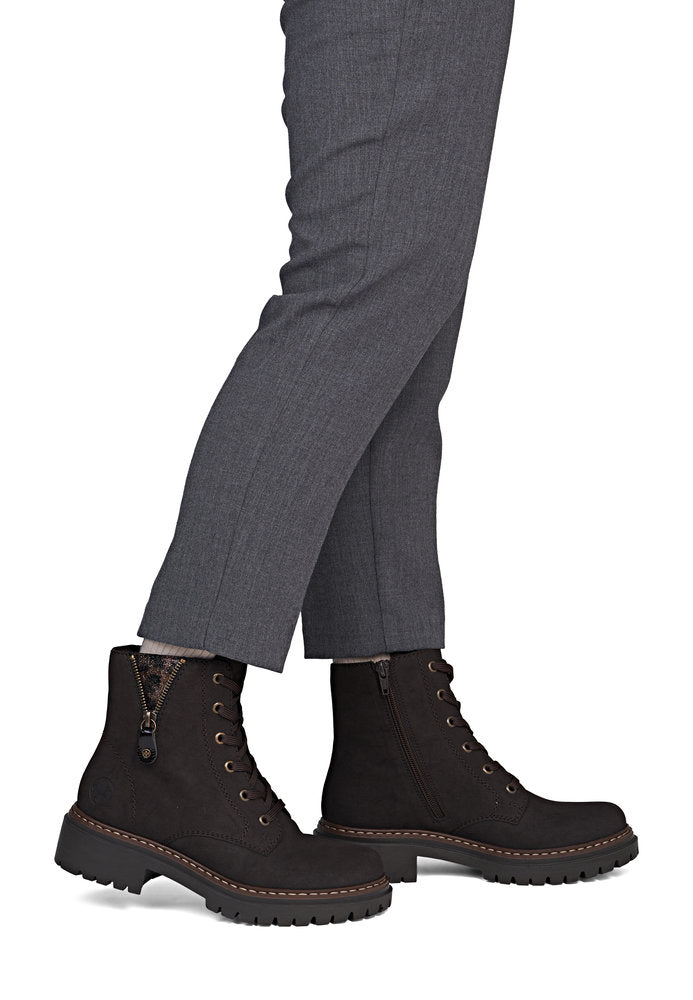 Rieker 72617-25 Brown Mid Height Boots