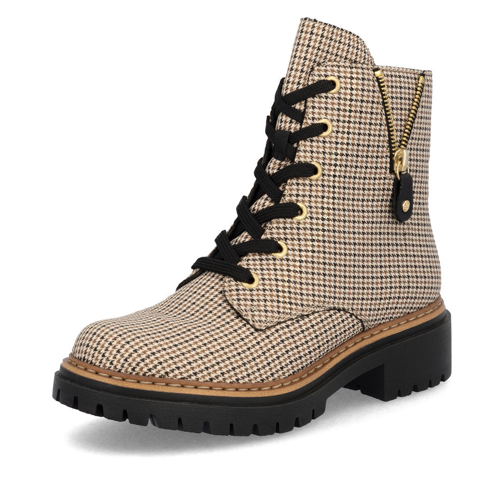 Rieker 72617-60 Beige Mid Height Boots