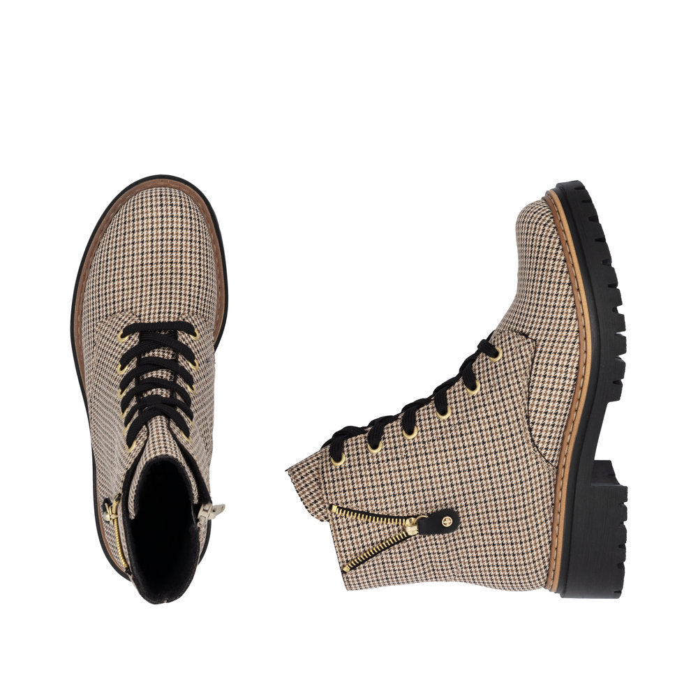 Rieker 72617-60 Beige Mid Height Boots