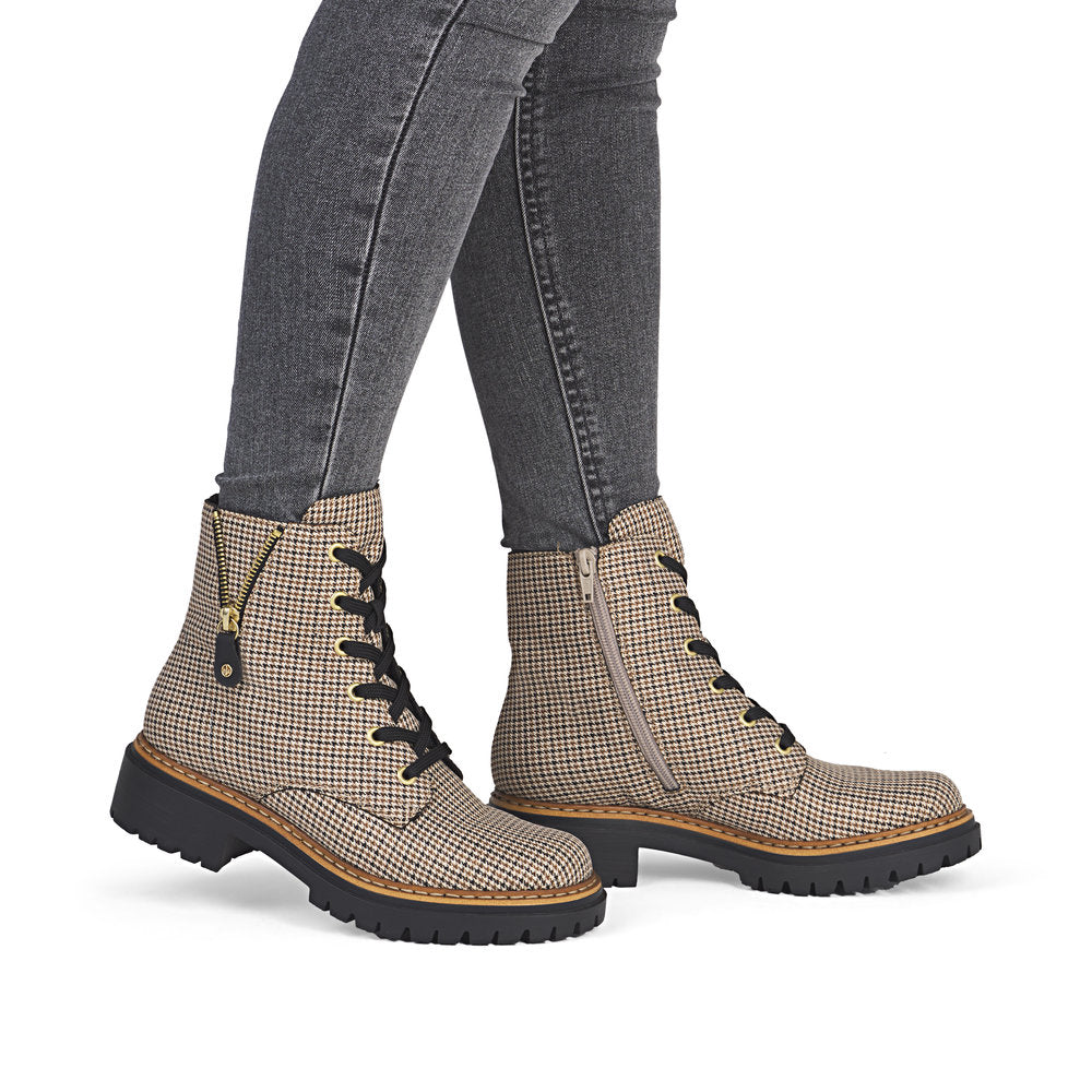 Rieker 72617-60 Beige Mid Height Boots