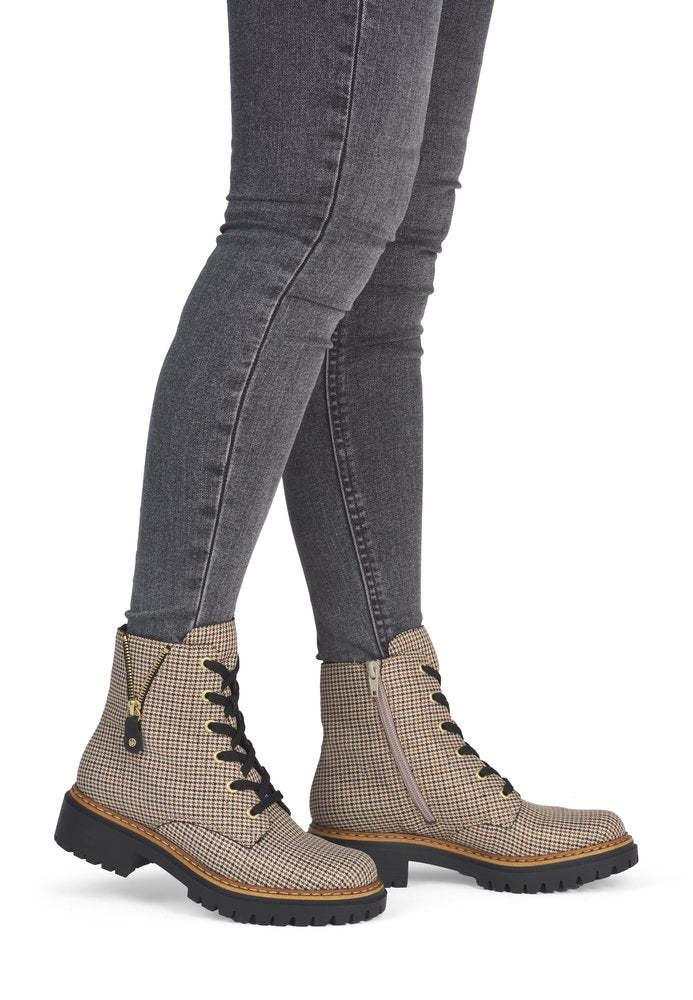 Rieker 72617-60 Beige Mid Height Boots
