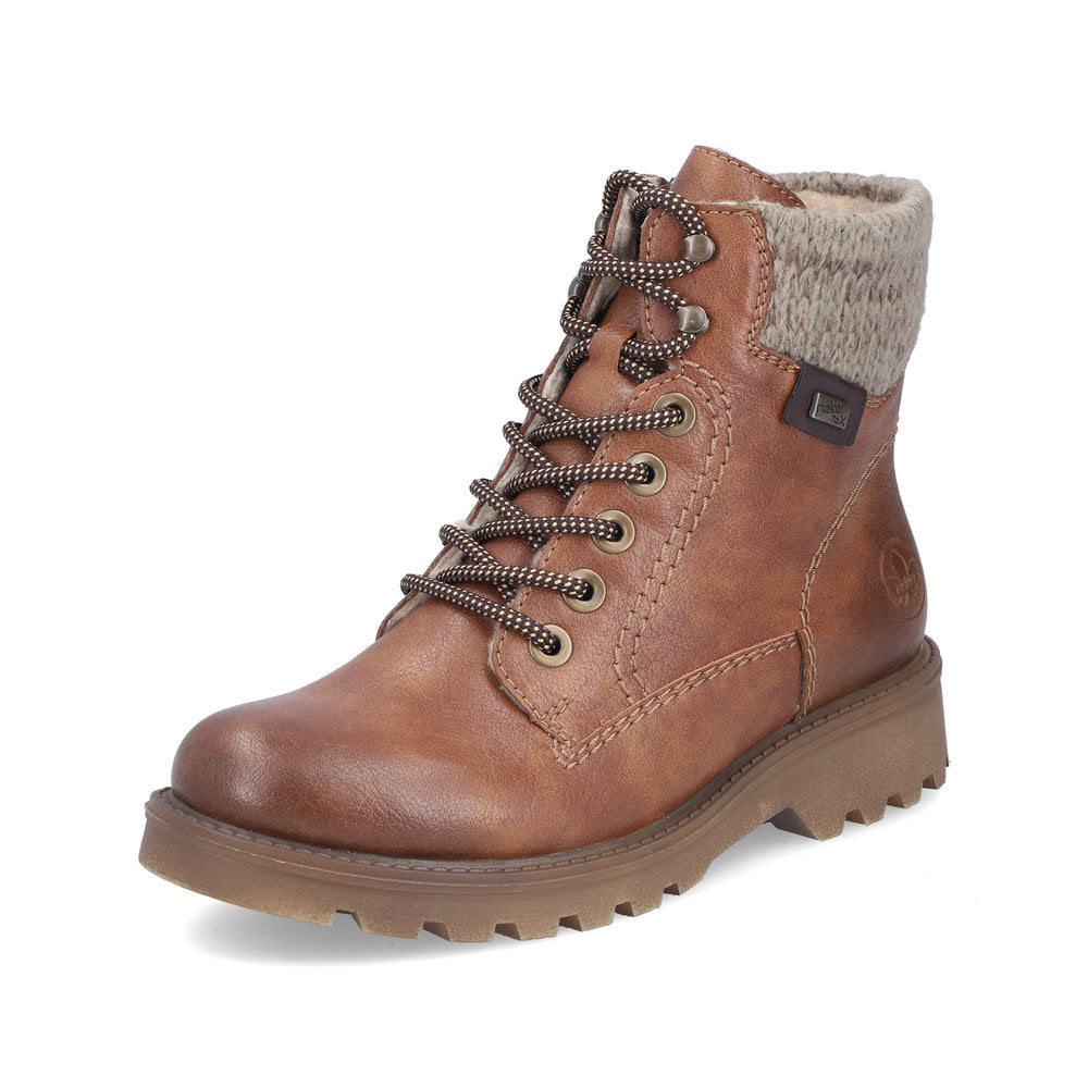 Rieker 73220-24 Brown Mid Height Boots
