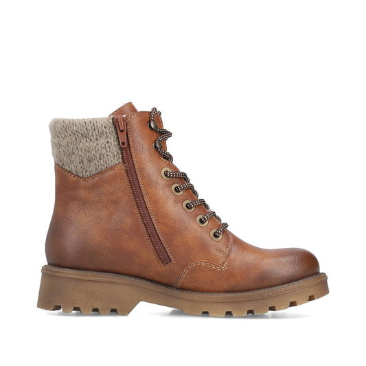 Rieker 73220-24 Brown Mid Height Boots