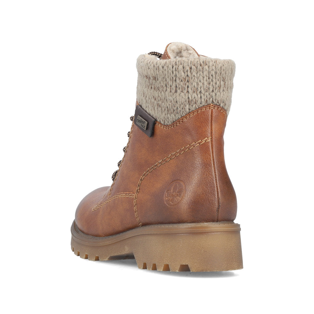 Rieker 73220-24 Brown Mid Height Boots