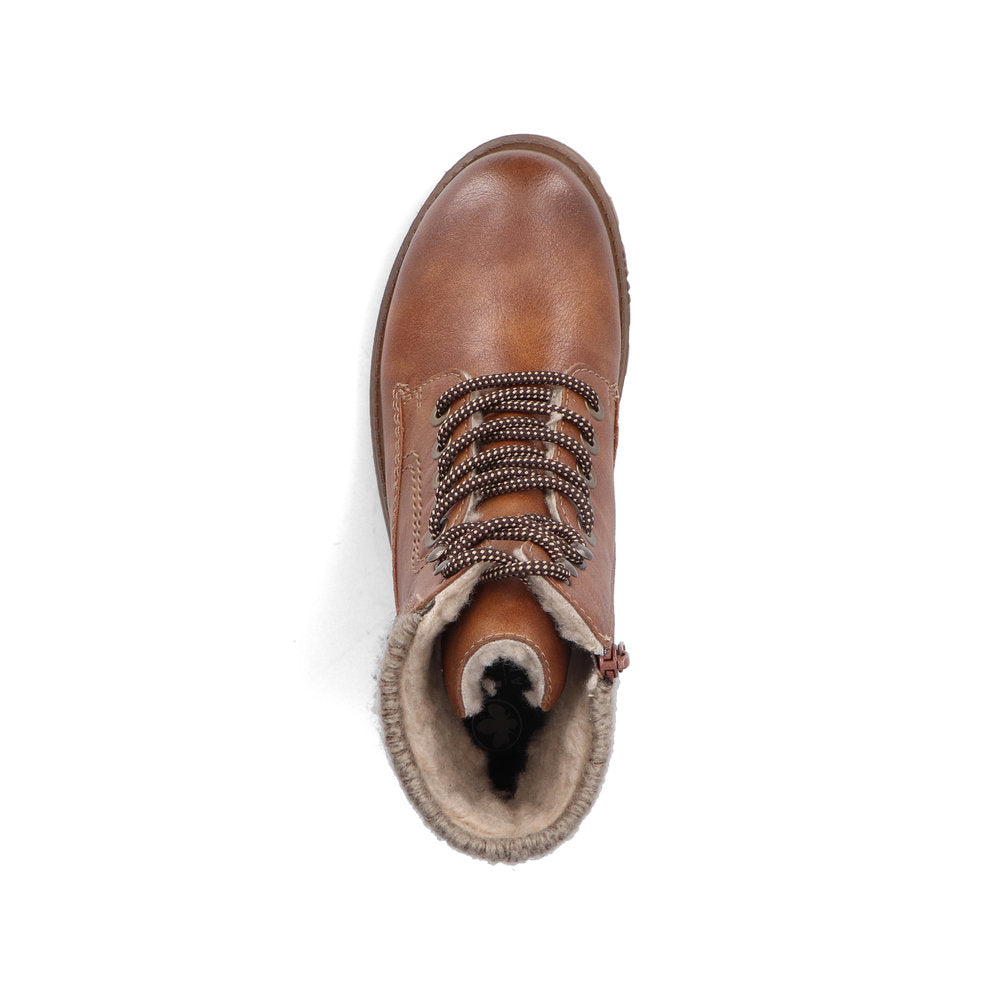 Rieker 73220-24 Brown Mid Height Boots