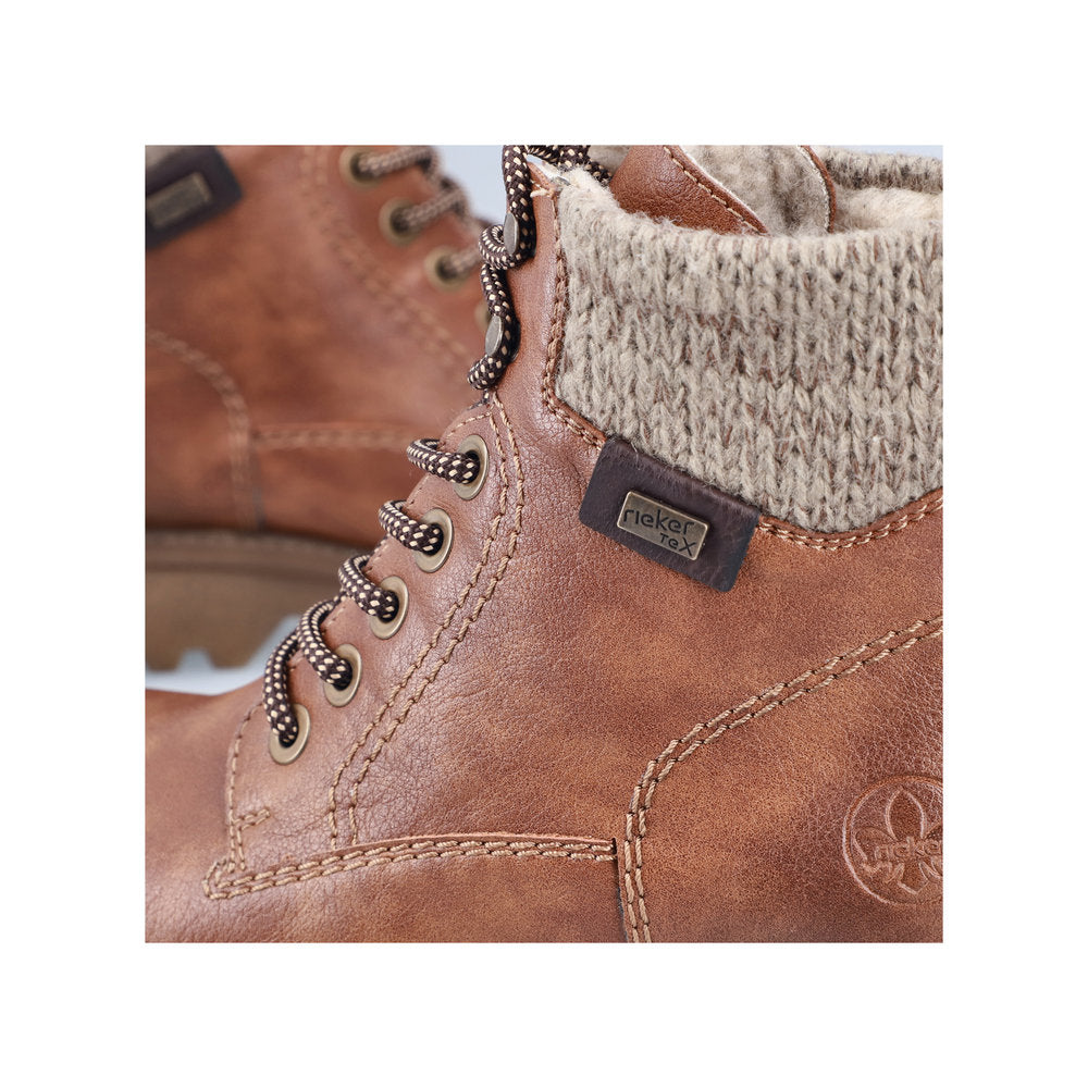 Rieker 73220-24 Brown Mid Height Boots